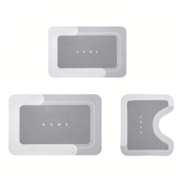 3-Piece Quick-Drying Bath Mat Set
