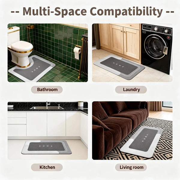 3-Piece Quick-Drying Bath Mat Set