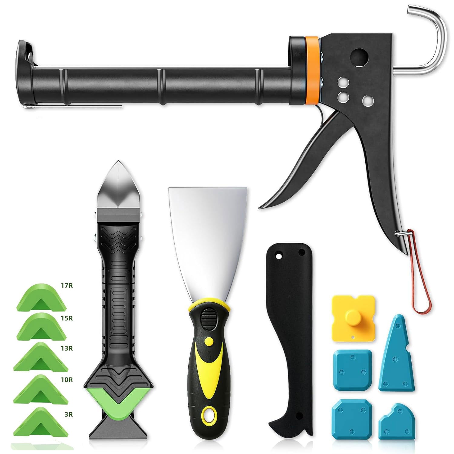 Caulk Gun Tool Set for Grout Sealing
