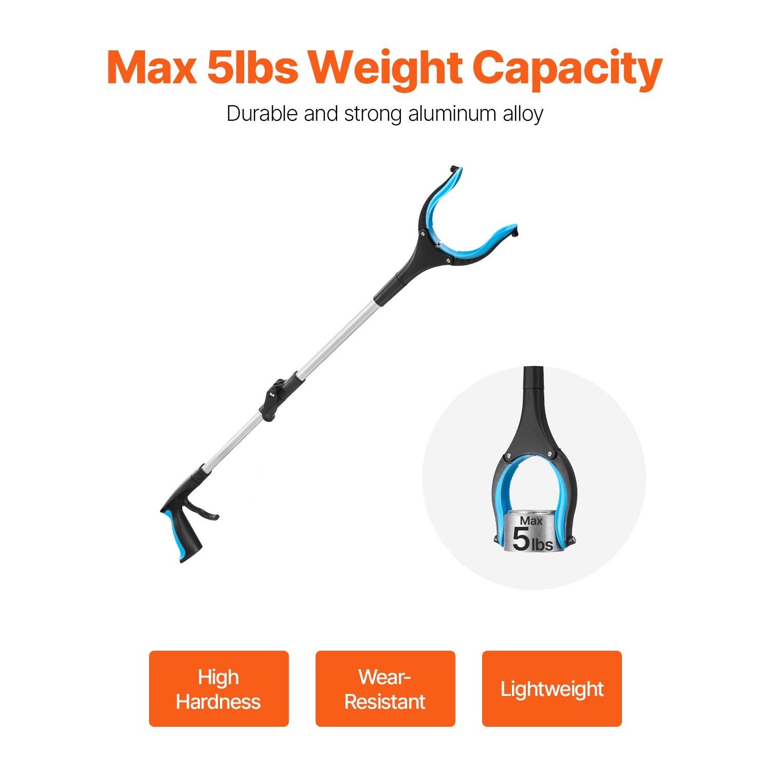 Foldable Reacher Grabber Tool, 2-Pack