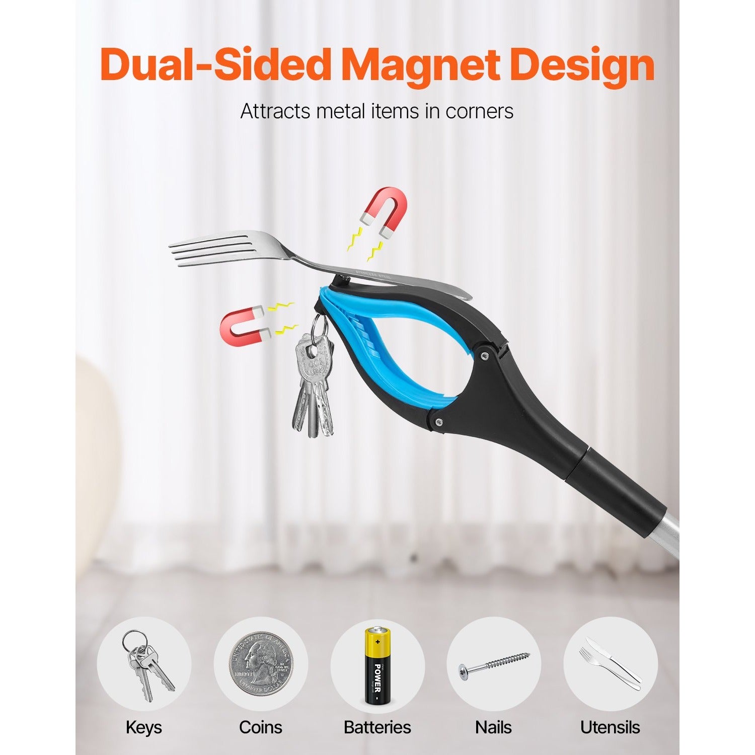 Foldable Reacher Grabber Tool, 2-Pack