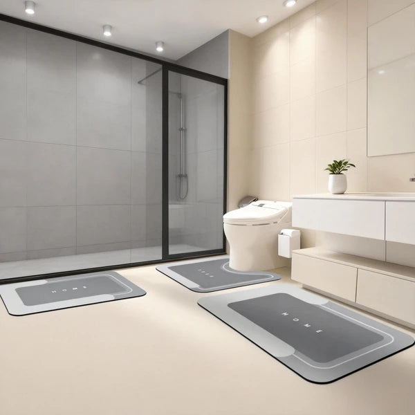 3-Piece Quick-Drying Bath Mat Set