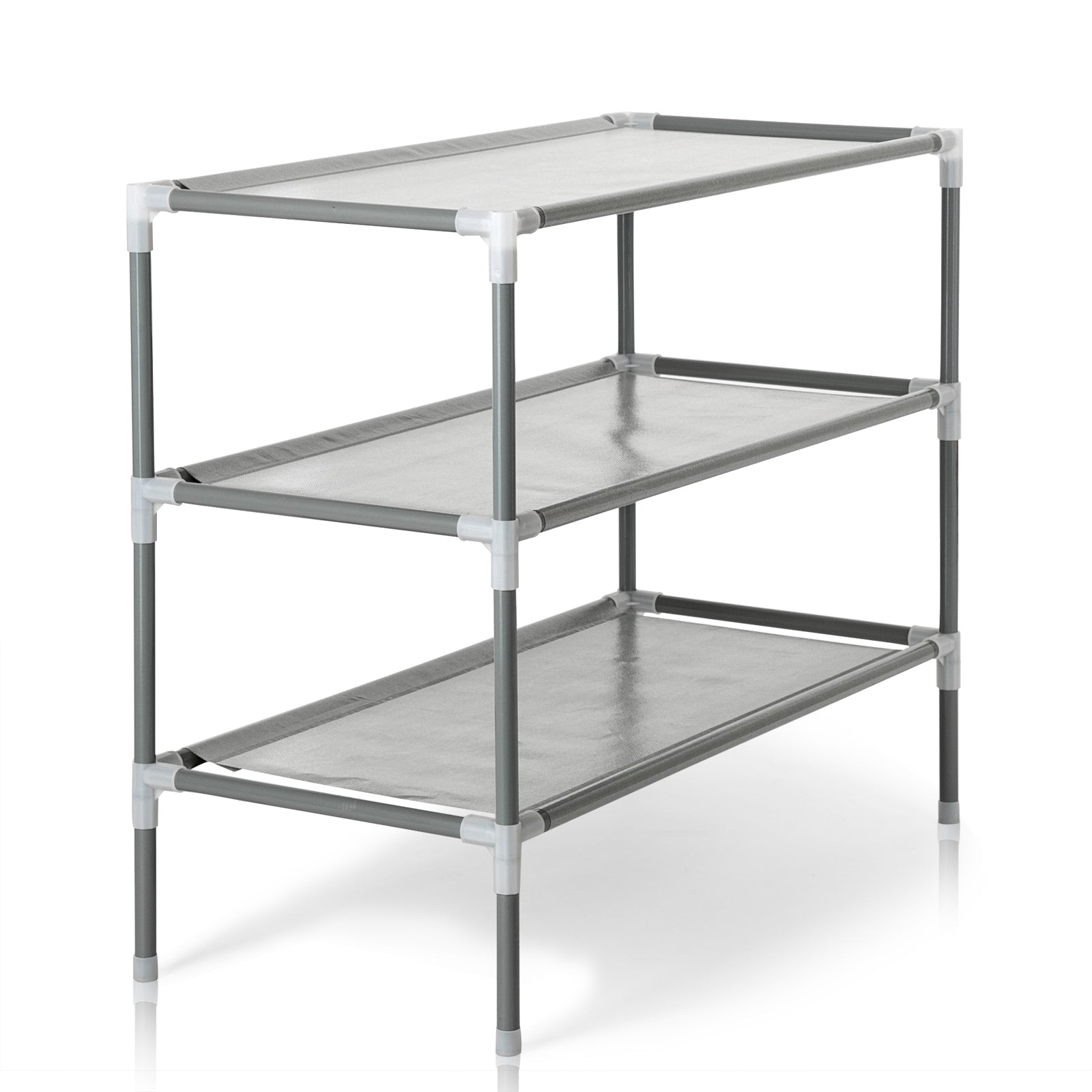 Three-Tier Stackable Shoe Rack