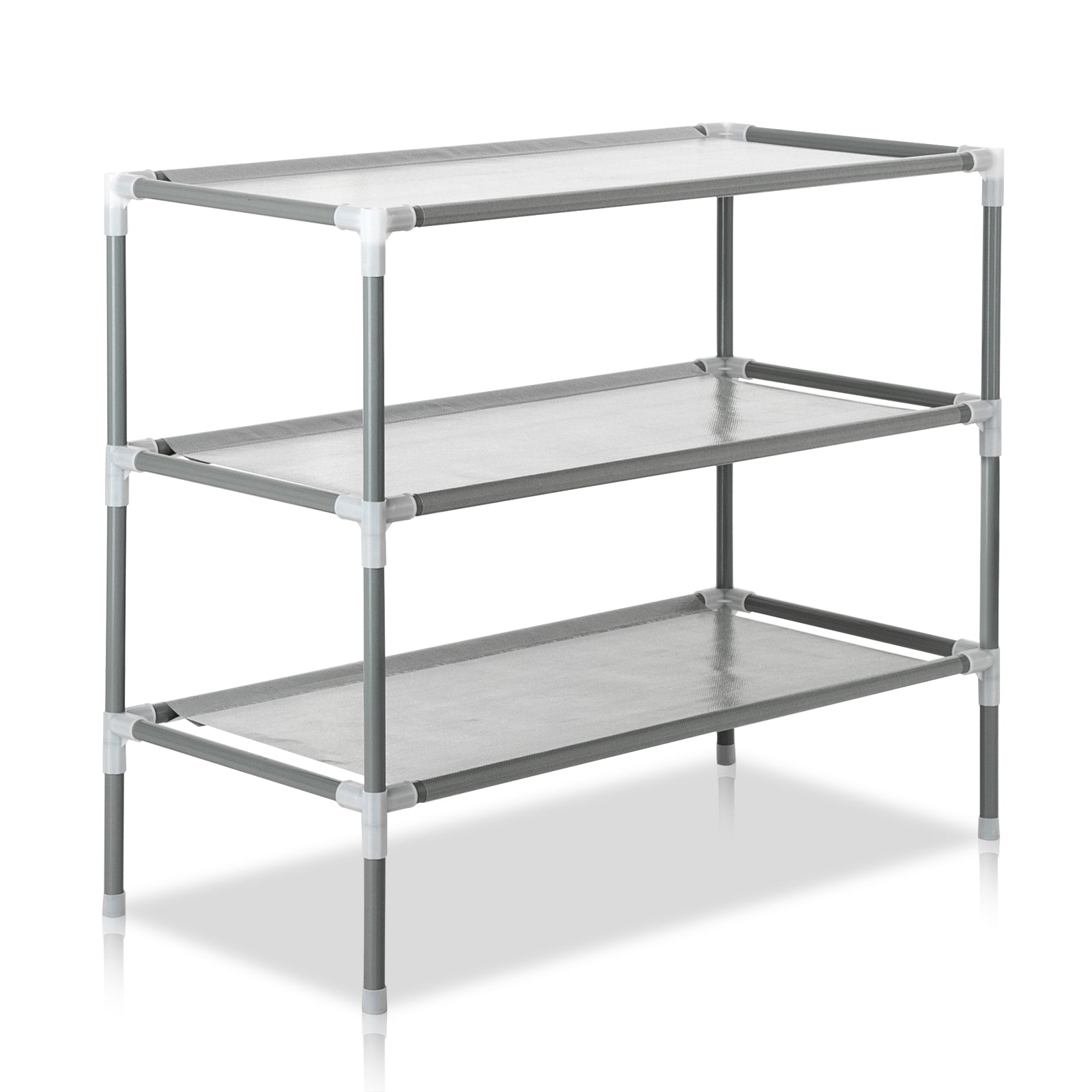 Three-Tier Stackable Shoe Rack