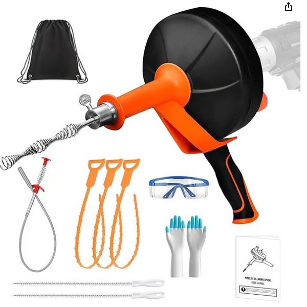 Toilet and Floor Drain Unclogger Tool