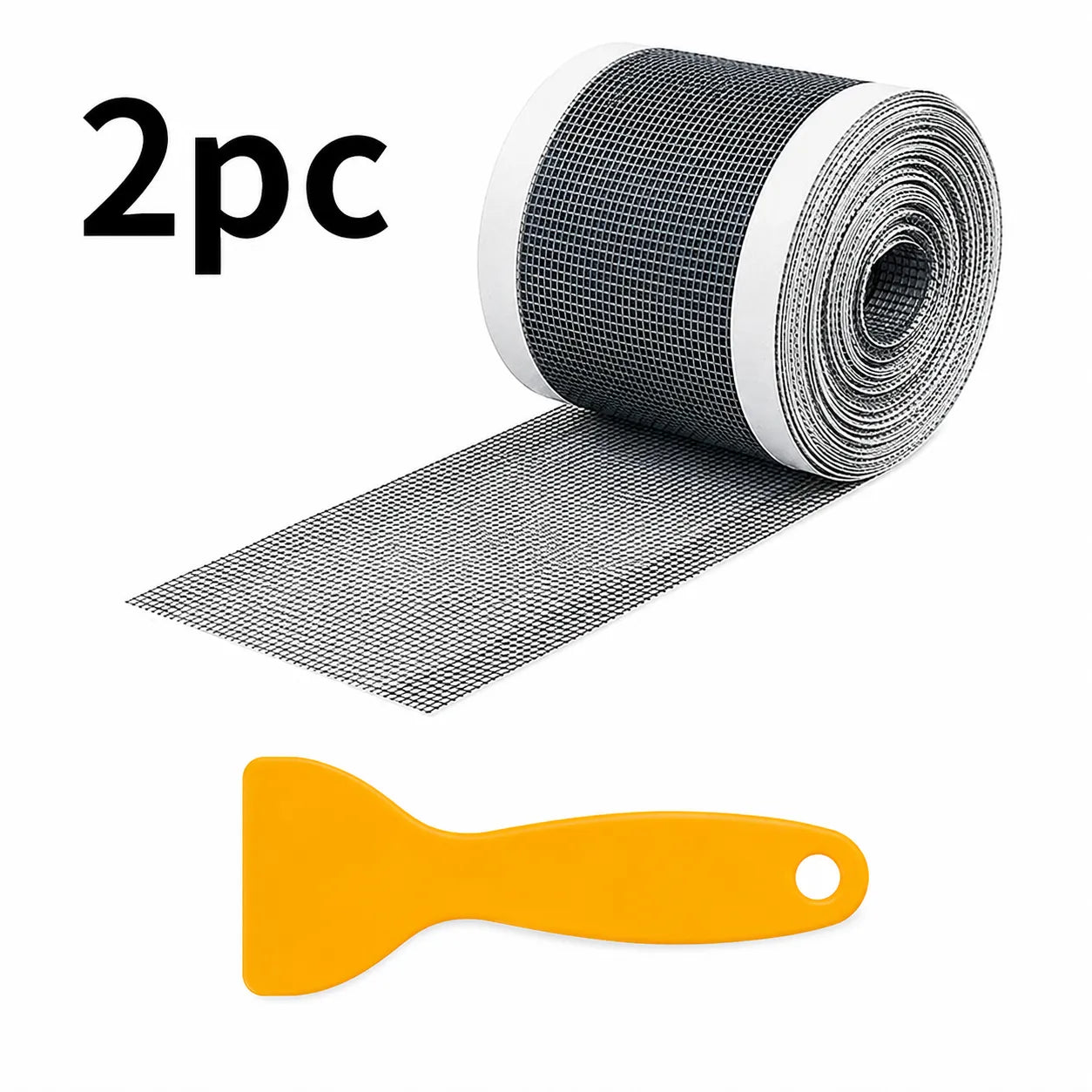 2-Pack 5cm X 7m Bathroom Drain Hair Catcher, Waterproof Shower Floor Mesh Tape, Kitchen Sink Strainer Sticker, Insect Clog Prevention