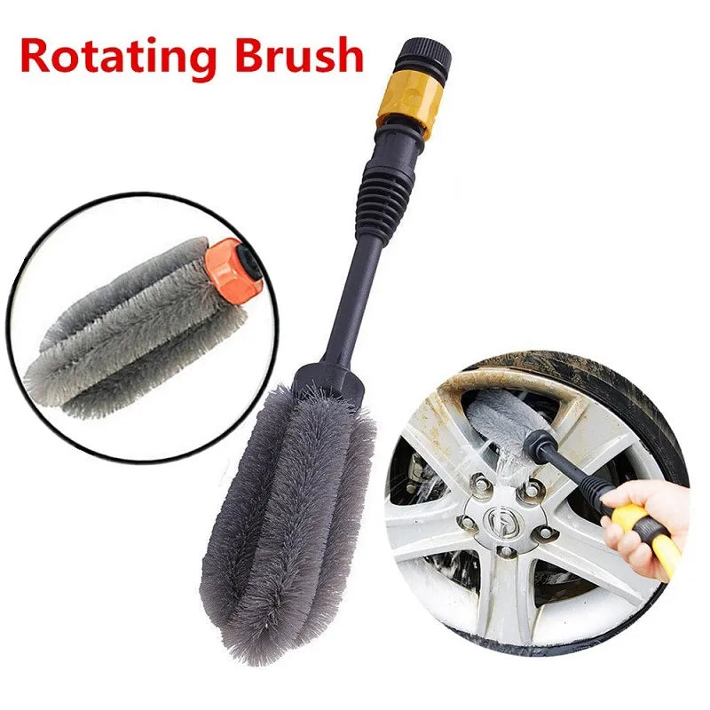 Quick Plug High-pressure Car Wash Wheel Hub Brush