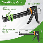 Caulk Gun Tool Set for Grout Sealing
