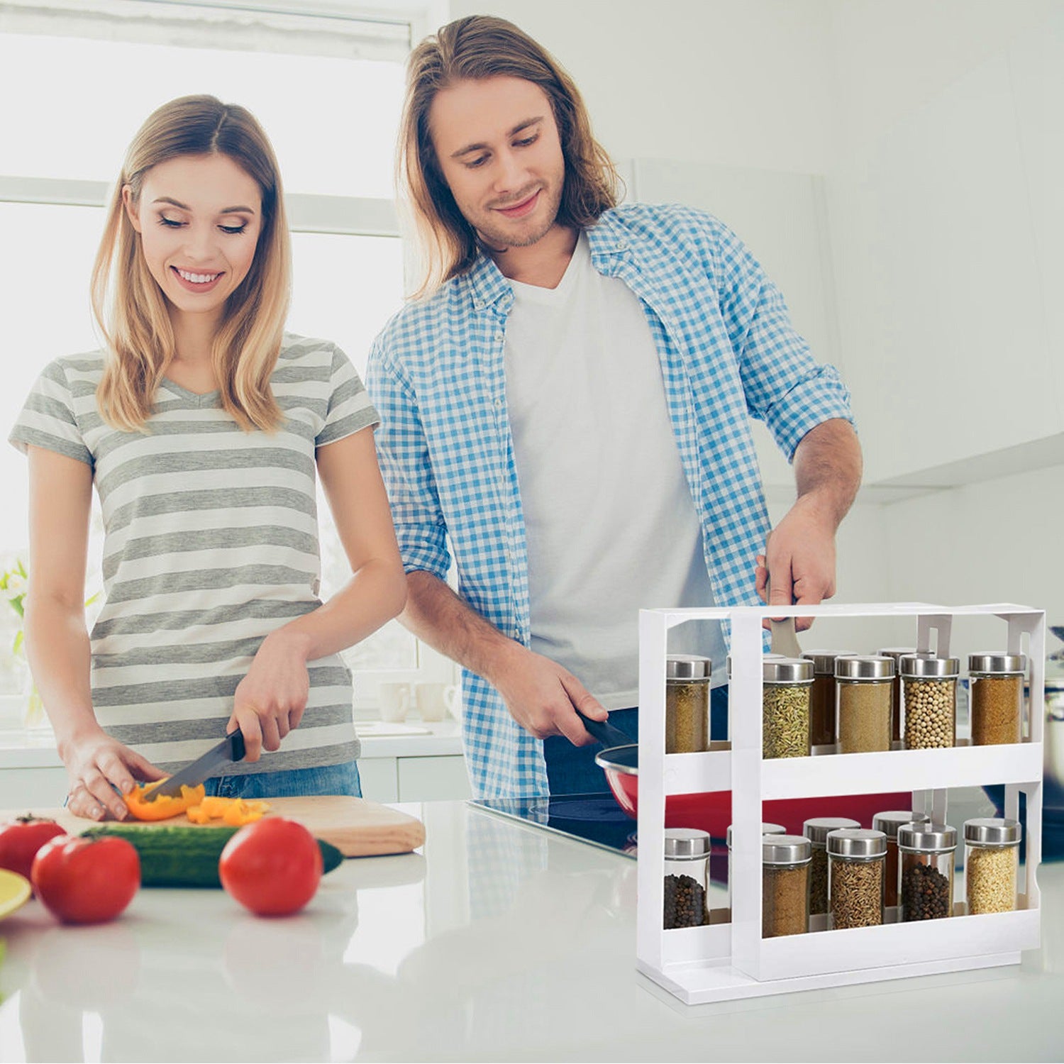Swivel Cabinet Spice Organizer Shelf