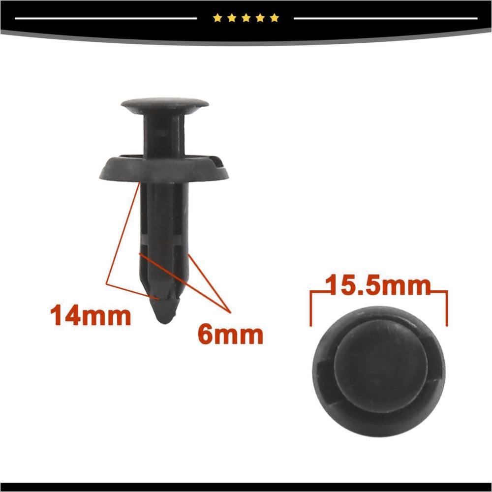 Plastic Push-In Auto Rivet Clips
